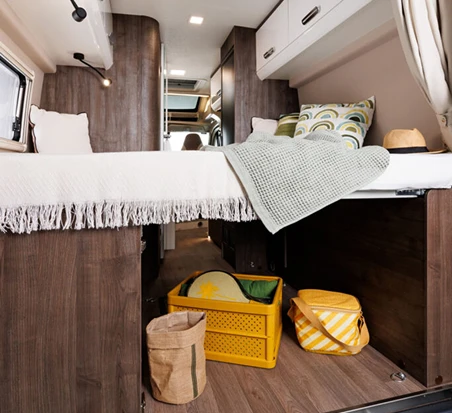 Sleeping area & bathroom