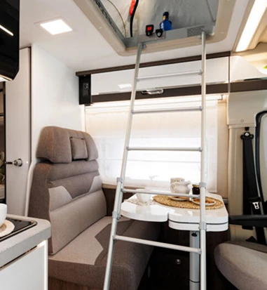 Sleeping area & bathroom